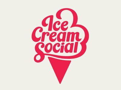 Ice Cream Cone Logo - Ice Cream Social | Print & Typography | Logo design, Logos, Ice ...