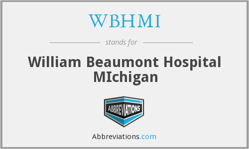 William Beaumont Hospital Logo - WBHMI - William Beaumont Hospital MIchigan
