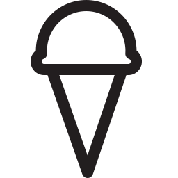 Ice Cream Cone Logo - Ice Cream Cone Icon Outline Shop free icons