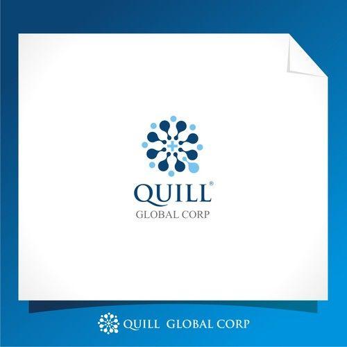 Quill Corp Logo - Global Innovative Medical Company Global Corp Logo. Logo