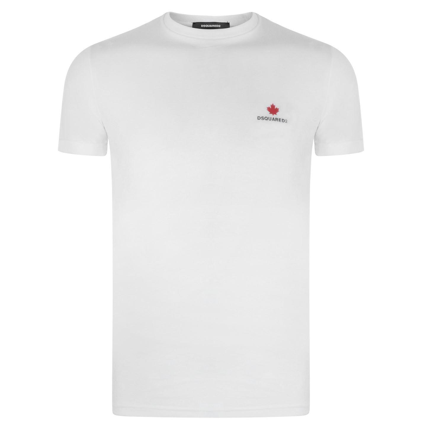White Leaf Logo - DSquared² Leaf Logo T Shirt in White for Men