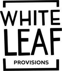 Black and White Leaf Logo - White Leaf Provisions Biodynamic Marketplace