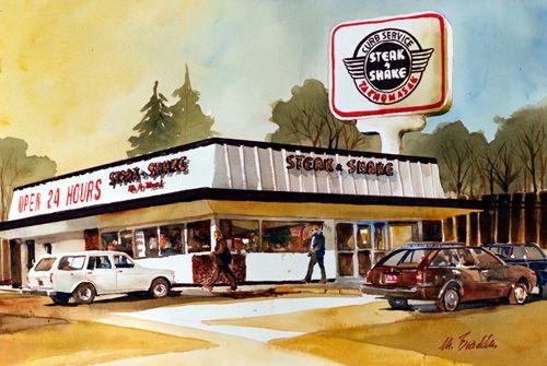 Old Steak and Shake Logo - Marilynne Bradley | What's New at The Old Orchard Gallery – Webster ...