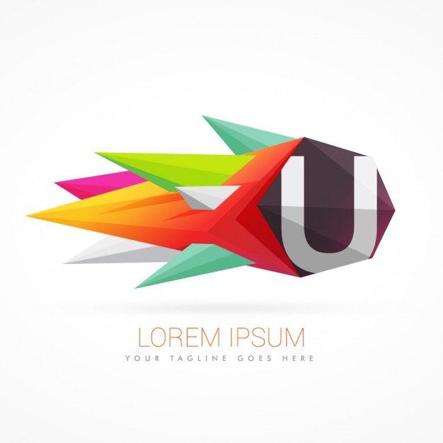 Letter U Logo - Colorful abstract logo with letter u Vector | Free Download