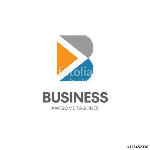 Awesome B Logo - creative B letter with arrow logo concept Vector template, abstract ...