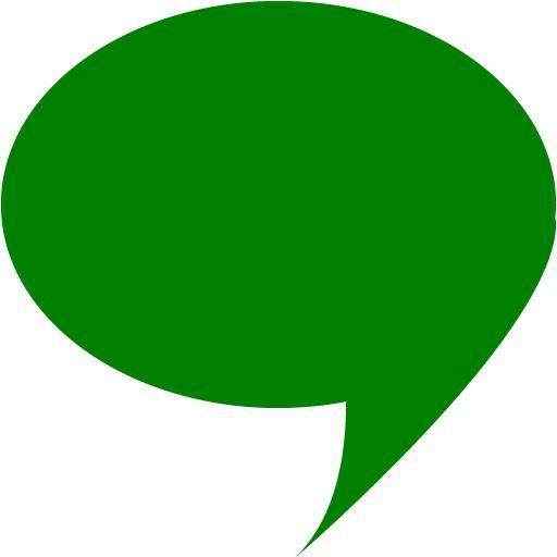 With Green Speech Bubble Phone Logo - Green speech bubble 4 icon - Free green speech bubble icons