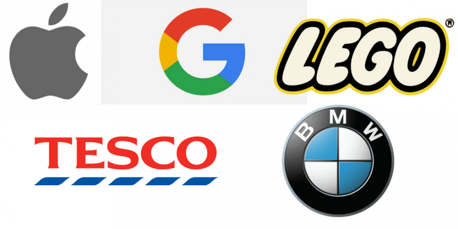 Most Recognizable Brand Logo - Apple, Google, Lego, Tesco and BMW top UK's most loved brands on ...