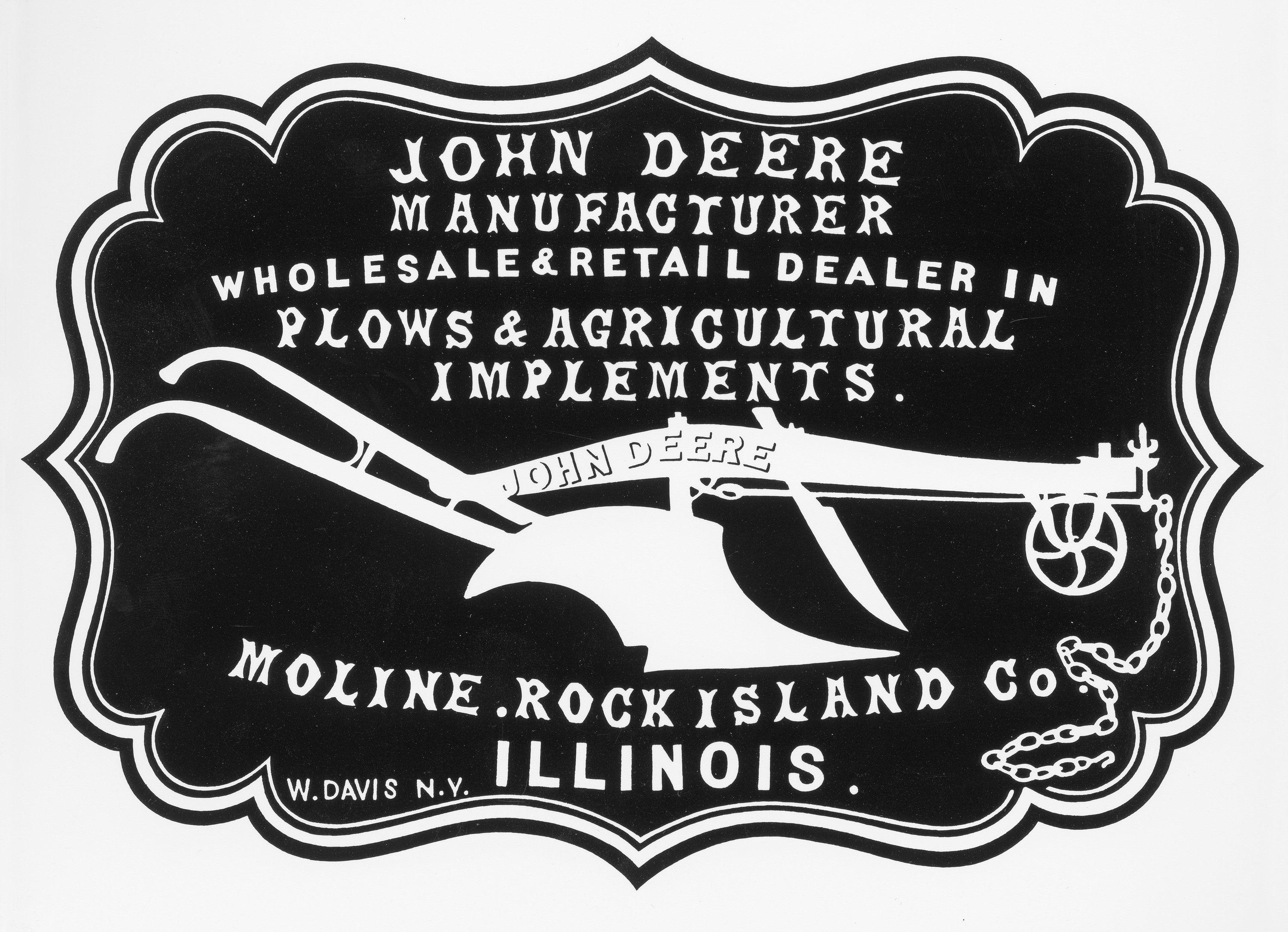 Deere and Company Logo - The Deere & Company logo from the from the company's 1855 stationary ...