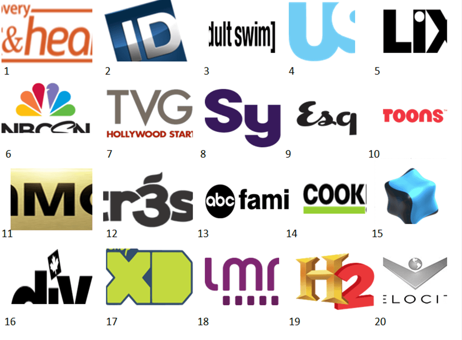 TV Network Logo - TV Network Logos V Quiz