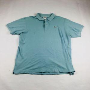 Light Blue Polo Logo - Lacoste Polo Shirt Short Sleeve Light Blue Croc Logo 100% Cotton ...