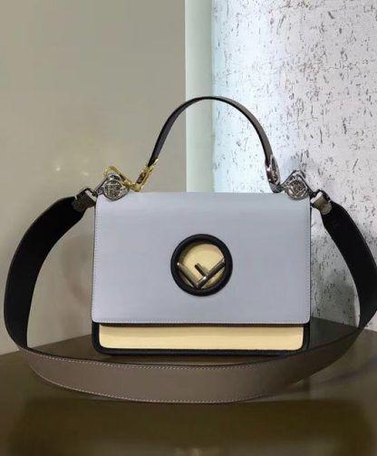 Couture Lighting Logo - Replica Fendi Kan I Logo Light Blue #6945 2 | Top quality handbags ...