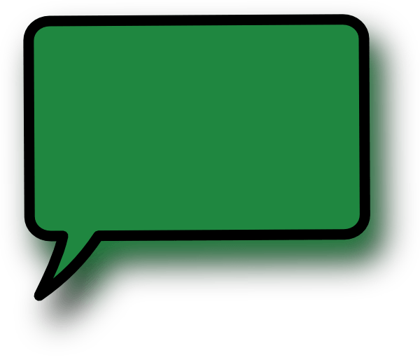 With Green Speech Bubble Phone Logo - Green Solid Bottom Left Speech Bubble Clip Art