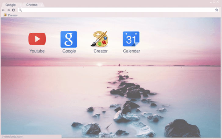 Pastel Beach Logo - Pastel Beach Chrome Theme - ThemeBeta