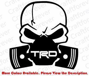 TRD Logo - LARGE Mask TRD LOGO Window Vinyl Sticker Decal Punisher