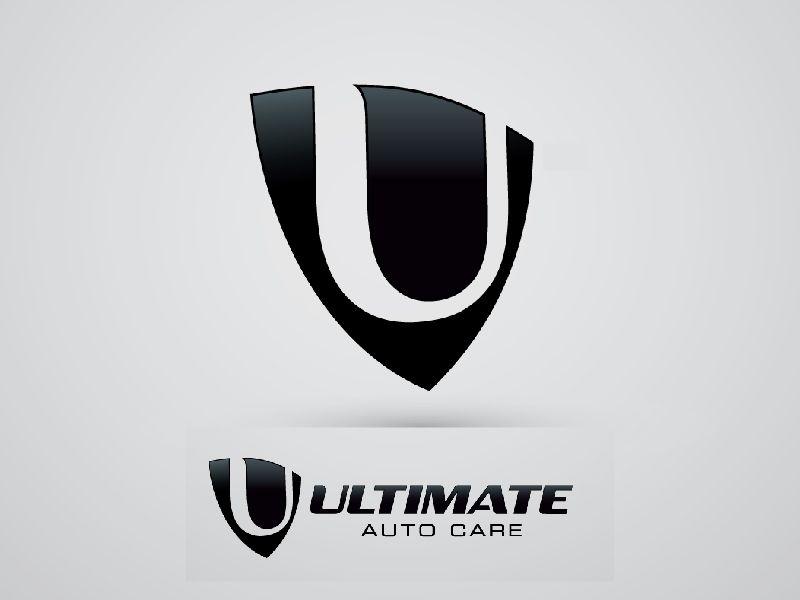 Letter U Logo - shield with letter U logo