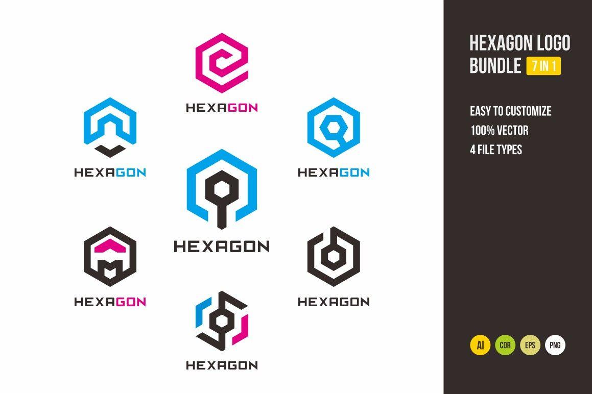 Hexagon Shaped Logo - LogoDix