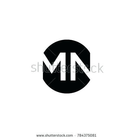 Hexagon Shaped Logo - Mn Nm Initial Letter Minimalist Art Monogram Hexagon Shape Logo Gold ...