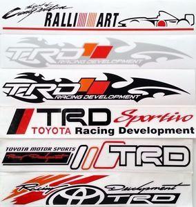 TRD Logo - Logo TRD Racing Toyota Ralli Art Car window JDM decals Kiwalite Cut