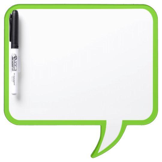 With Green Speech Bubble Phone Logo - Lime Green Speech Bubble Wall Decor Customise This Dry Erase Board ...
