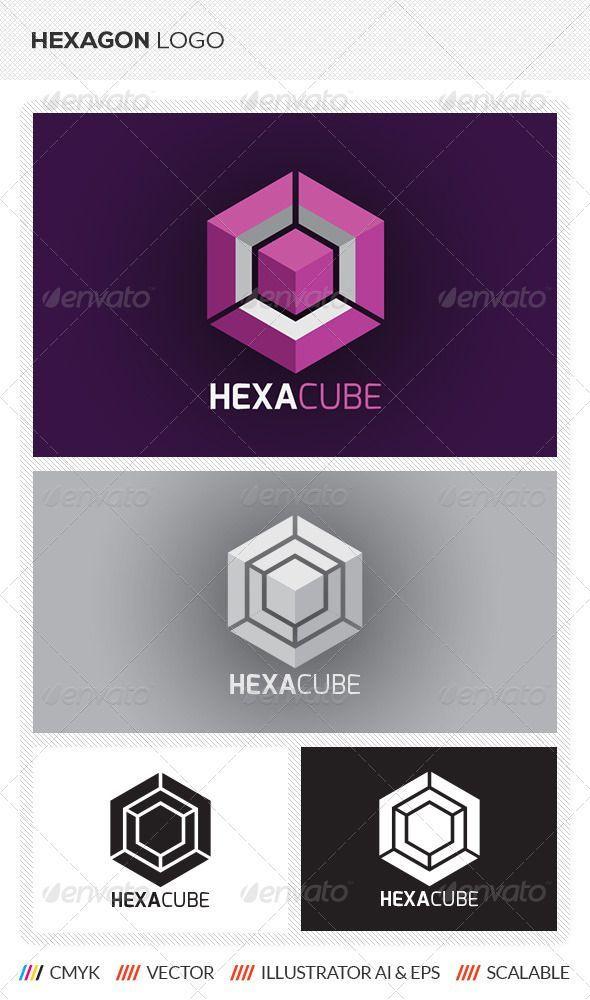 Hexagon Shaped Logo - UI. Logo templates, Logos