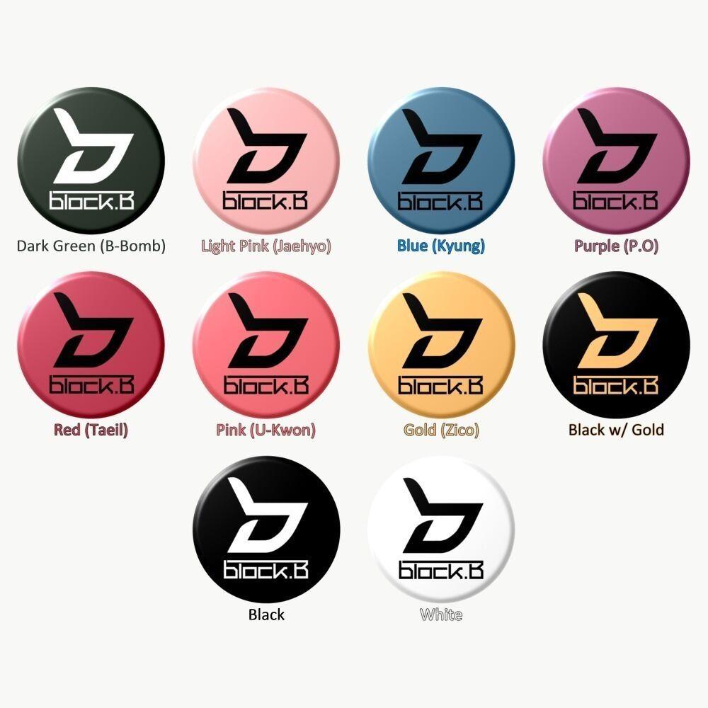 Pink B Logo - BLOCK B LOGO Button KPOP (Select Color) | eBay