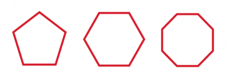 Hexagon Shaped Logo - Regular and irregular shapes defined for primary school parents ...