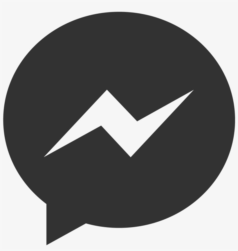 New Facebook Messenger Logo - Black Facebook Messenger Logo - Facebook Messenger Icon Black PNG ...