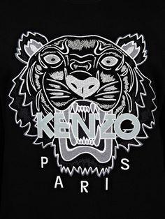 Kenzo Black Logo - BLACK 'Holiday Capsule Collection' Tiger T-shirt for women KENZO ...