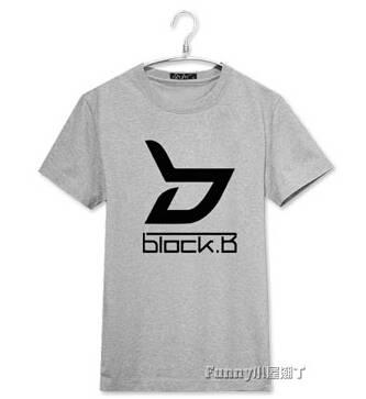 Block B Logo - Online Shop Kpop block b logo and member name printing summer t ...