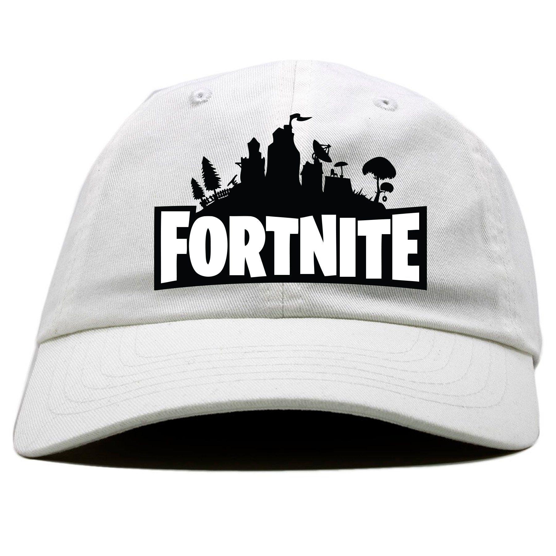 Fortnite Battle Royale Blank Logo - Fortnite Battle Royale Inspired White Dad Hat – Cap Swag