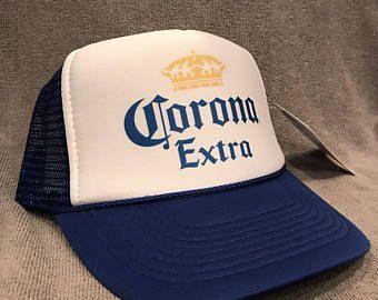 Vintage Corona Logo - Corona Extra Beer Trucker Hat Old Logo Vintage Snapback Cap | Etsy