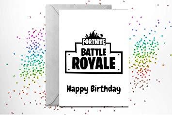 Fortnite Battle Royale Blank Logo - fortnite Battle Royale Happy Birthday Card Blank Size 115x170mm ...