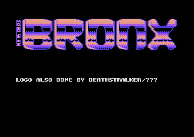 Bronx Logo - CSDb] - Bronx Logo 2 by Deathstralker