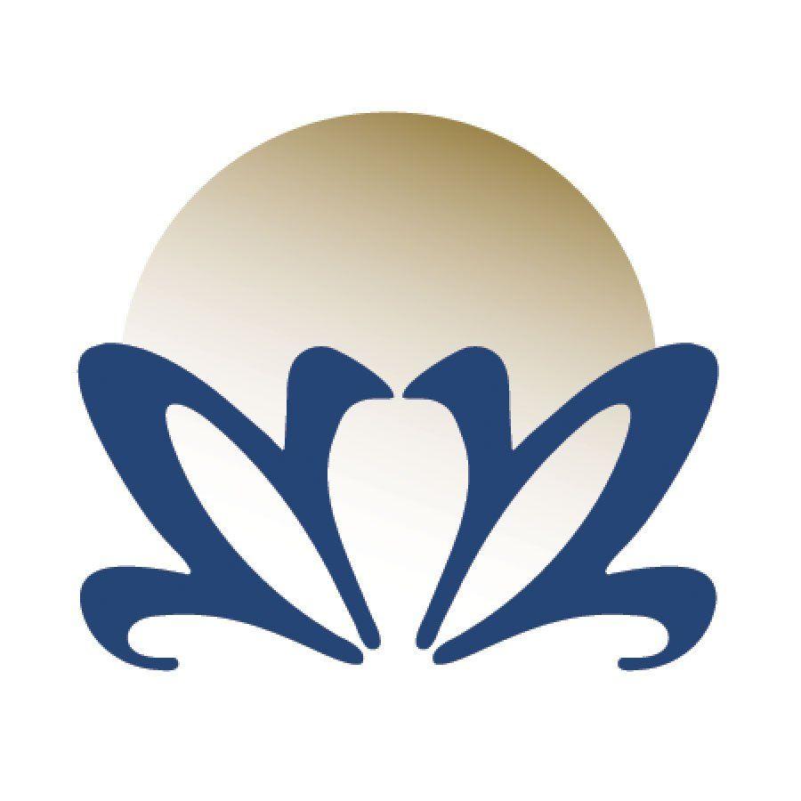 Two Swans Logo - CSE Logo. Two swans in the moonlight forming a lotus flower
