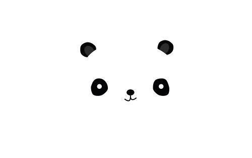 Cute Black and White Logo - image about aww. See more about cute, animal