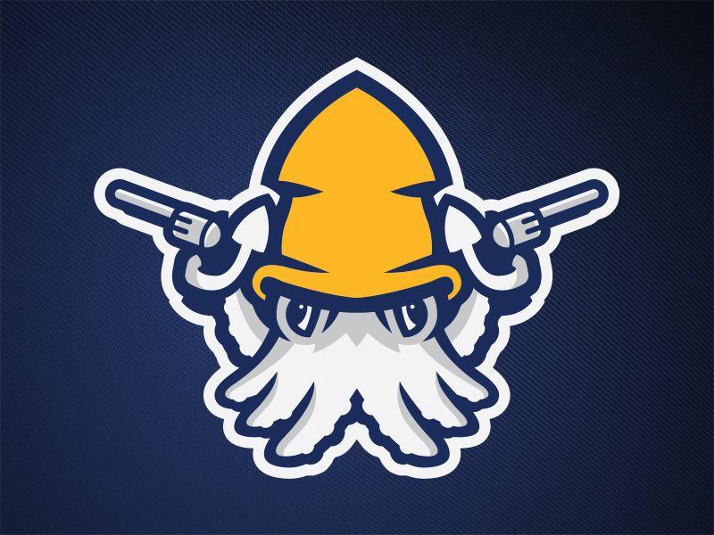 Squid Sports Logo - Gun Squid
