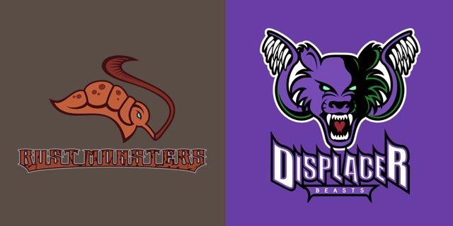 Squid Sports Logo - Dungeons & Dragons Themed Sports Logo T-Shirts