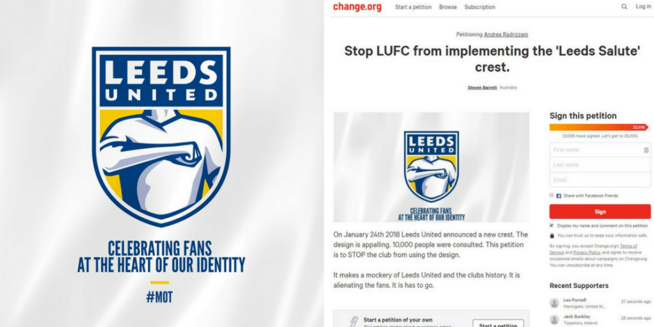 Leeds Logo - The damned United logo: Leeds scolded by fans for crowdsourced crest ...