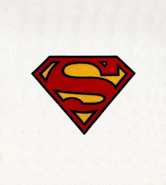 Red Yellow Superman Logo - Iconic Red and Yellow Superman Logo Embroidery Design | EMBMall