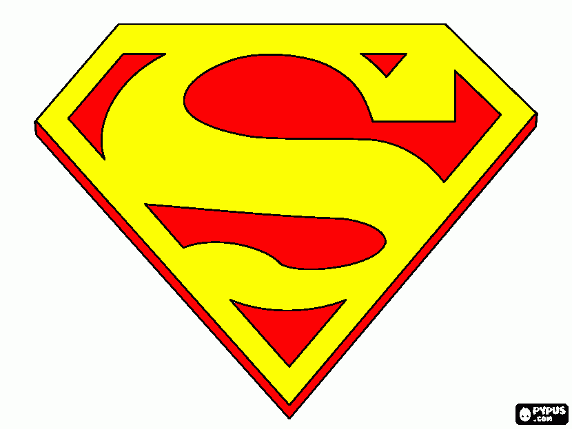 Red Yellow Superman Logo - Printable superman Logos