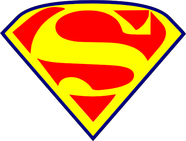 Red Yellow Superman Logo - Yellow Superman S Clip Art clip art online