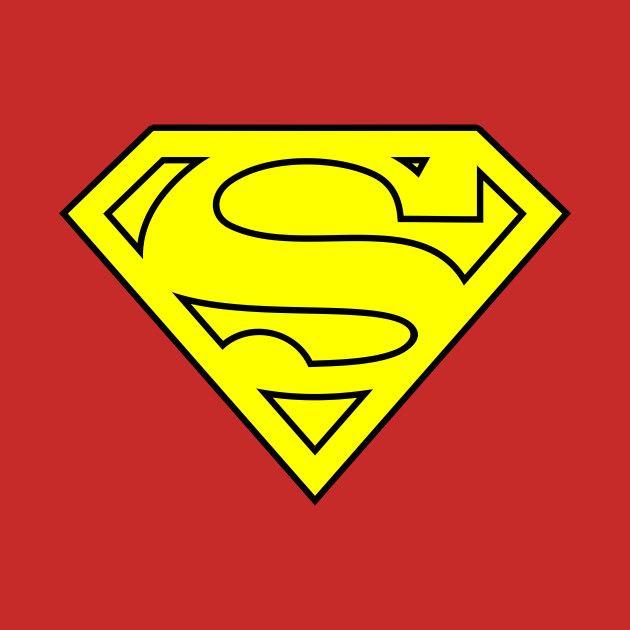 Red Yellow Superman Logo - Superman Other