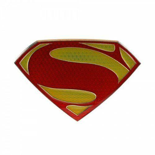 Yellow Superman Logo - Bioworld Man of Steel Red & Yellow Superman Logo Belt Buckle ...