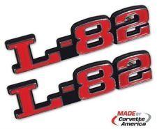 C3 Corvette Logo - 73 79 Corvette C3 Hood L 82 Emblem Reproduction Pair Set L82