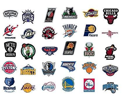 NBA Team Logo - Amazon.com: NBA * National Basketball Association Team Logo Stickers ...