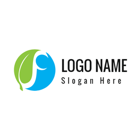 Blue Leaf Logo - Free Ocean Logo Designs | DesignEvo Logo Maker