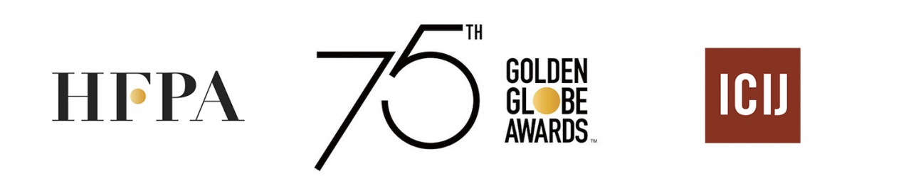 2 Globes Logo - ICIJ awarded $1 million grant at 2018 Golden Globes