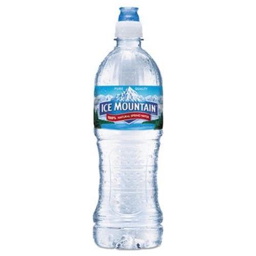 Water Bottle Ice Mountain Logo - Ice Mountain Natural Spring Water 23.6 Oz Bottle 24 Bottles/carton ...