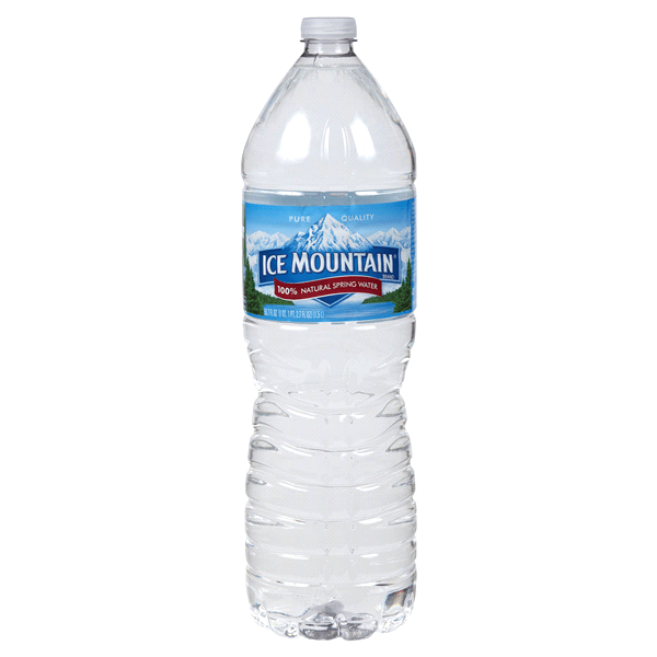 Water Bottle Ice Mountain Logo - Ice Mountain Brand 100% Natural Spring Water 50.7 fl oz. Plastic