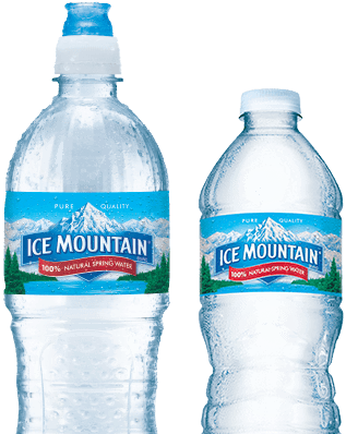 Water Bottle Ice Mountain Logo - Bottled Water. Ice Mountain® Brand 100% Natural Spring Water